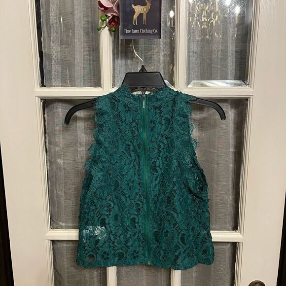 Zara 2017/2018 Winter Collection Green Lace Tank - Picture 5 of 10